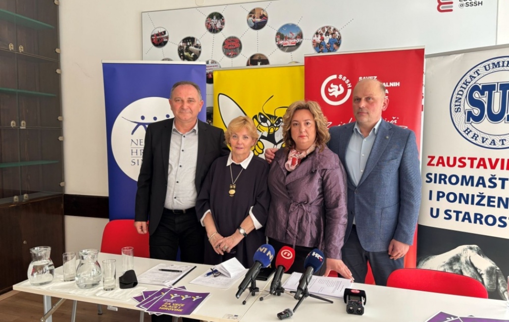 Sindikati pozivaju na prosvjed „Hrvatska zajedno za veće plaće i mirovine“