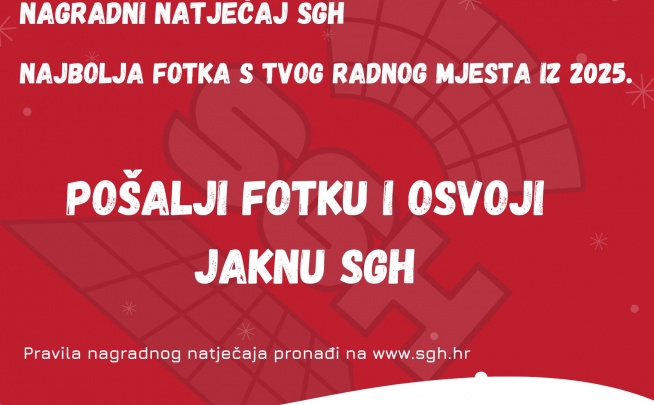 Natječaj SGH - najbolja fotka iz 2025. s tvog radnog mjesta