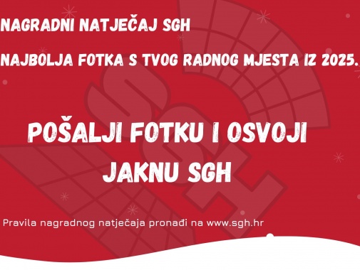 Natječaj SGH - najbolja fotka iz 2025. s tvog radnog mjesta