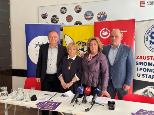 Sindikati pozivaju na prosvjed „Hrvatska zajedno za veće plaće i mirovine“